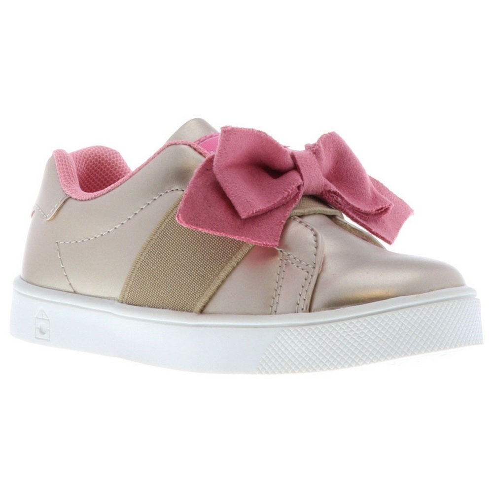 Oomphies Lily - Kids & Toddler Slip Ons Gold & Pink Size 5c